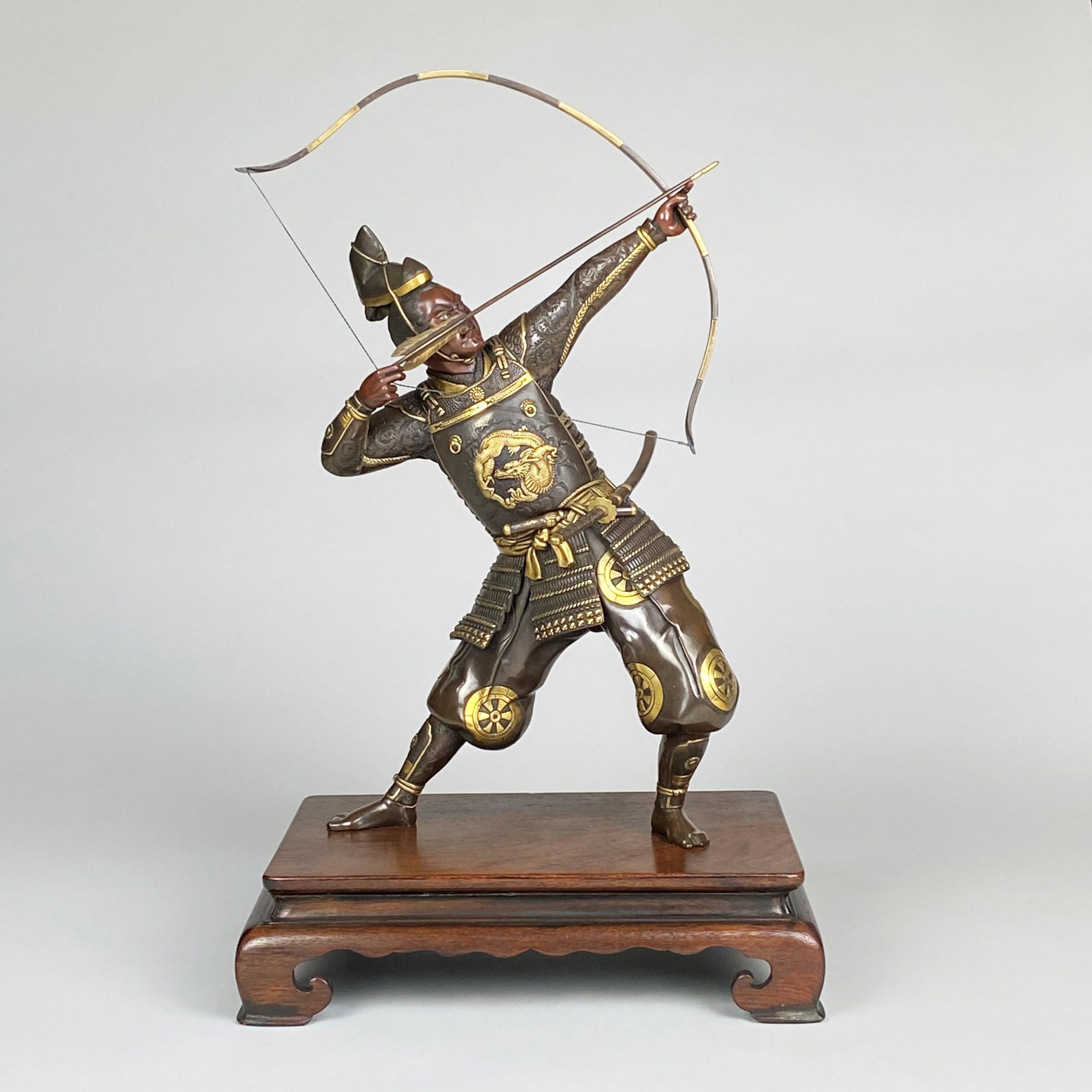 An Antique Japanese Bronze Samurai